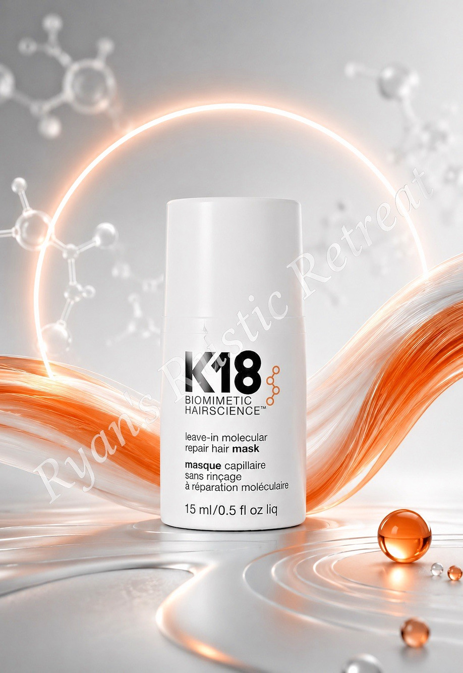 K18 - Biomimetic HairScience - Leave-In Molecular Repair Hair Mask - 0.5 fl oz